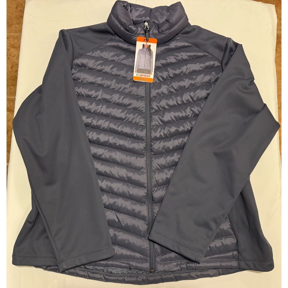 Women's 32 Degree Heat Puffer Coat - Size 2XL - Gray - New With Tags
